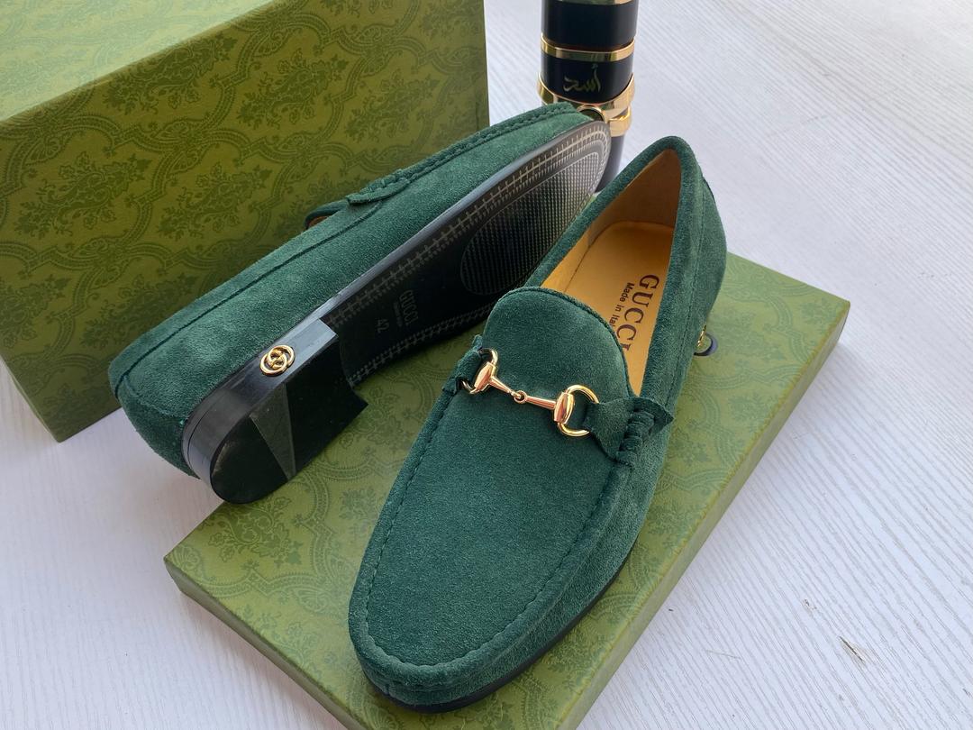 Gucci Men Suede Shoe - Green