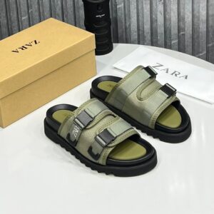 Zara luxury slipper- sage green