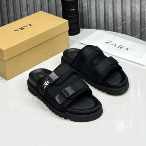 Zara luxury slipper- black