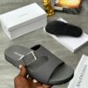 Balenciaga luxury Pam slipper- slate grey