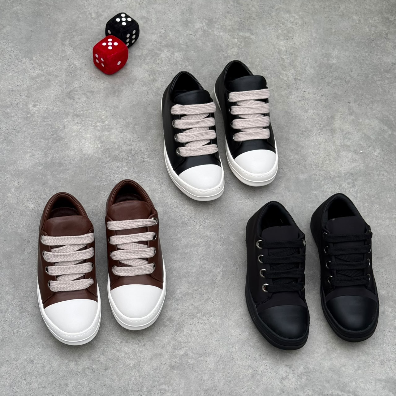 Rick Owens Low Top “Brown Leather - Image 3