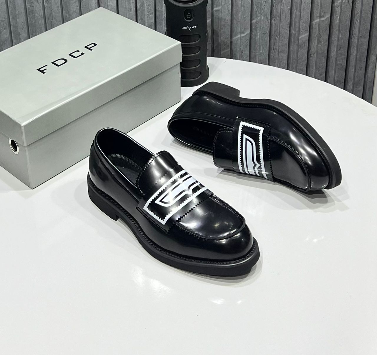 FDCP Full Black Logo Loafer