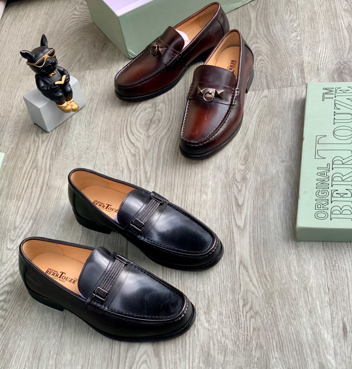 Bebbtouze Horsebit Burnished Loafer “Burgundy - Image 2
