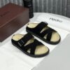 Pedro sandal Jet Black / Sand Beige