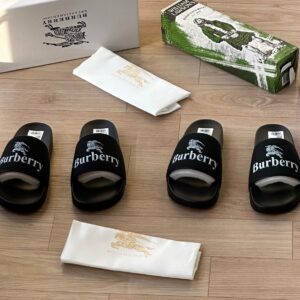 Alternative view of Burberry luxury slide- black