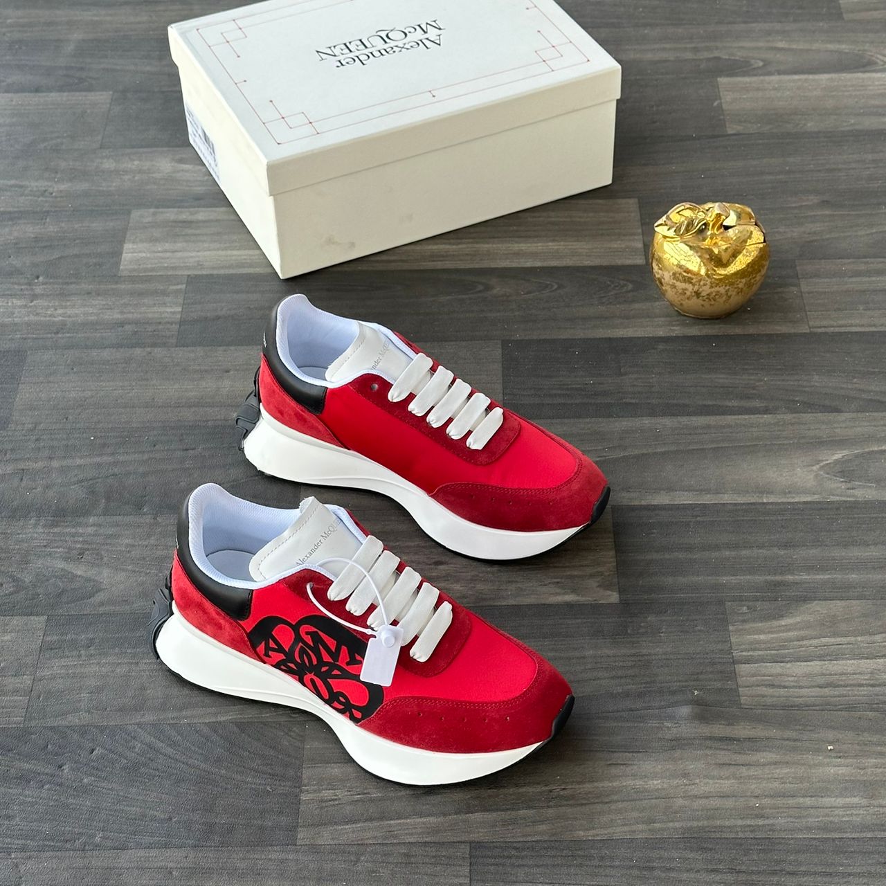 Alexander McQueen Men luxury Shoe - red - Image 3