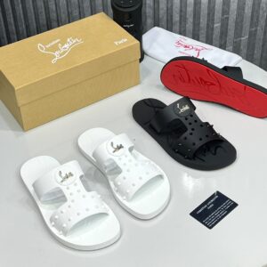 Alternative view of Louboutin luxury Pam slipper- black