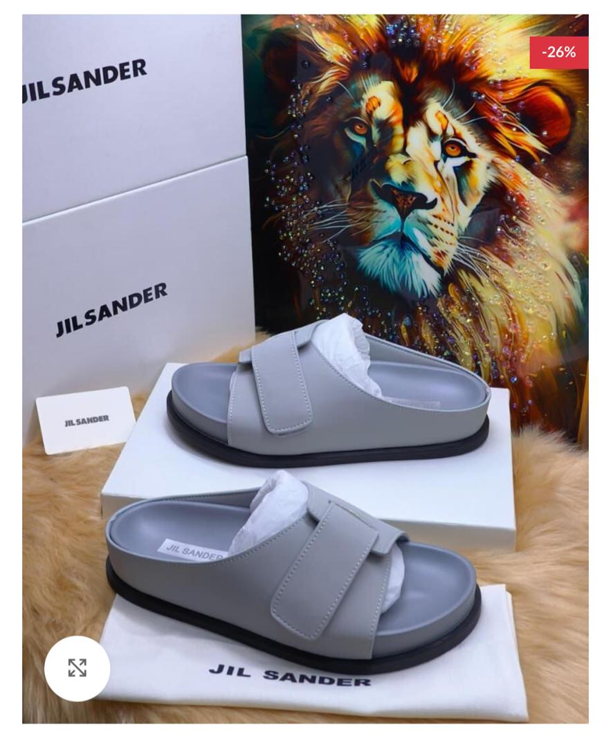 Jil Sander Men Palm Slippers - Grey