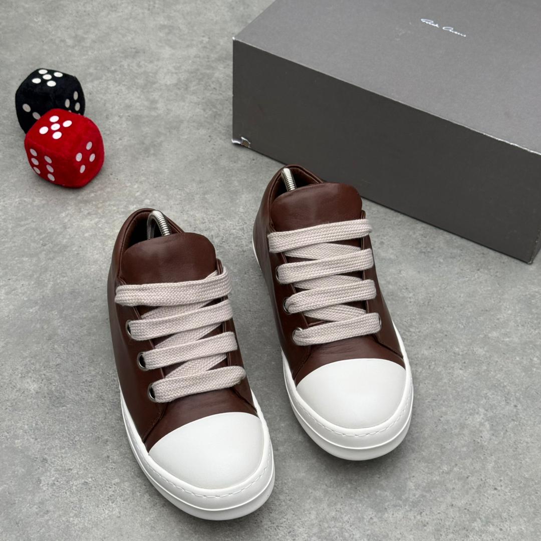 Rick Owens Low Top “Brown Leather