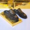 Billionaire brown Skin Half Shoe - black