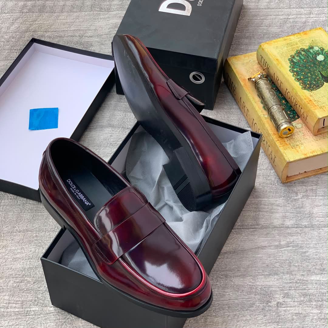 Dolce and gabbana loafer patent leather Oxblood Burgundy - Image 2