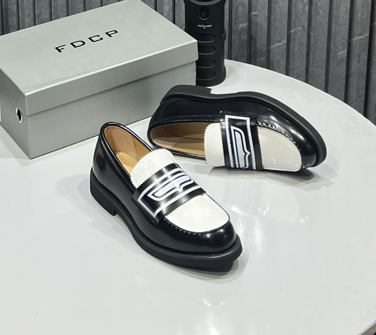 FDCP Two-Tone Penny Loafer “Black/White