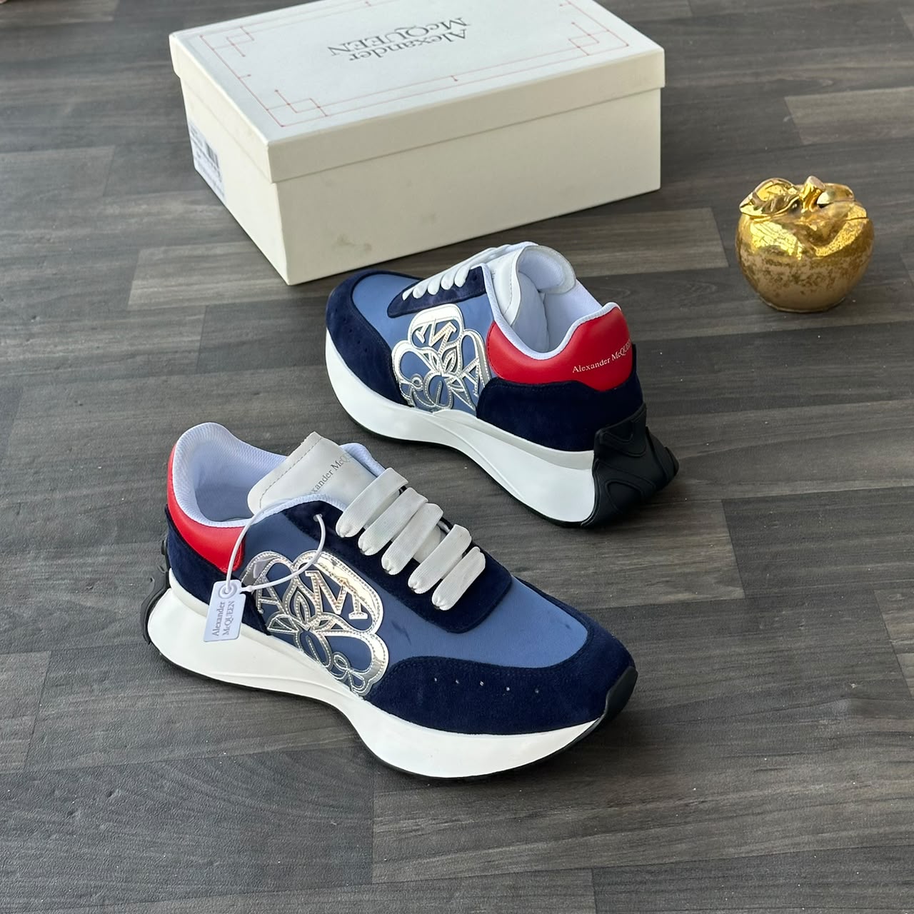 Alexander McQueen Men luxury Shoe - blue - Image 3