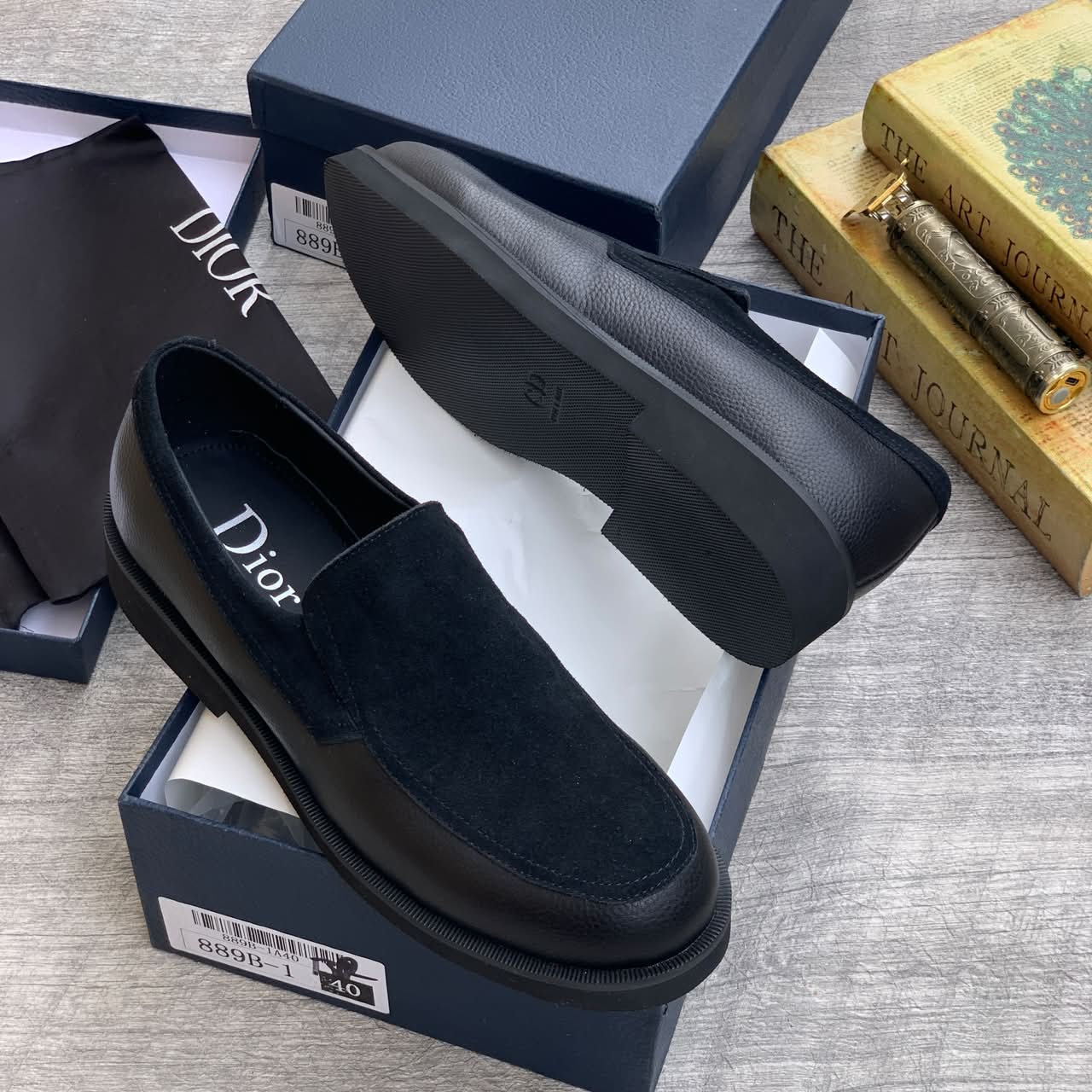 Dior Men luxury Shoe - Black
