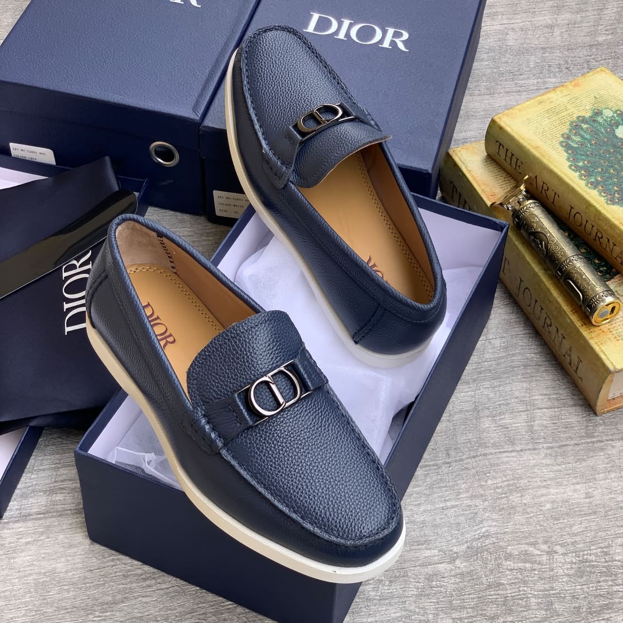 Dior Men luxury Shoe - Blue - Image 2