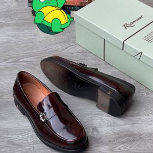 Richwanaz Executive Buckle Loafer- wine