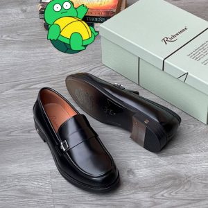 Richwanaz Executive Buckle Loafer- Black
