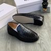 Premium Moreschi Woven Leather Loafers  Black