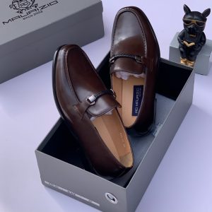 Maurizio Executive Loafer - Brown Leather