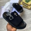 Chrome Hearts Suede Slide – Black