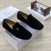 Versace Suede Driving Loafer – black